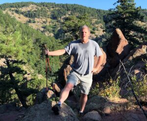 Tad Smith hiking Gregory Canyon Boulder Colorado